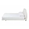 Baxton Studio Barrera Floating Platform Bed with Scalloped Headboard - Side - Baxton Studio Barrera Floating Platform Bed with Scalloped Headboard - Side