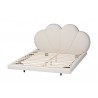 Baxton Studio Barrera Floating Platform Bed with Scalloped Headboard - Frame only