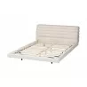 Baxton Studio Alfie Boucle Floating Bed with Channel Tufted Headboard - Frame only - Baxton Studio Alfie Boucle Floating Bed with Channel Tufted Headboard - Frame only