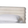 Baxton Studio Alfie Boucle Floating Bed with Channel Tufted Headboard - Headboard