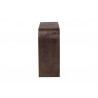 Baxton Studio Bali and Pari Revelle Real Burl Wood Console Table in Dark Walnut Brown - Side