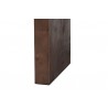 Baxton Studio Bali and Pari Revelle Real Burl Wood Console Table in Dark Walnut Brown - Leg Close-up