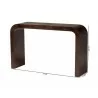 Baxton Studio Bali and Pari Revelle Real Burl Wood Console Table in Dark Walnut Brown - With Dimensions - Baxton Studio Bali and Pari Revelle Real Burl Wood Console Table in Dark Walnut Brown - With Dimensions