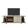 Carnegie TV Stand in Nature and Nude - white BG