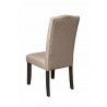 Alpine Furniture Newberry Set of 2 Button Tufted Parson Chairs, Salvaged Grey - Back Side Angle