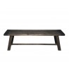 Alpine Furniture Newberry Bench, Salvaged Grey - Front Angle
