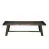 Alpine Furniture Newberry Bench, Salvaged Grey - Front Angle - Alpine Furniture Newberry Bench, Salvaged Grey - Front Angle