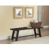 Alpine Furniture Newberry Bench, Salvaged Grey - Lifestyle - Alpine Furniture Newberry Bench, Salvaged Grey - Lifestyle