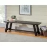 Alpine Furniture Newberry Bench, Salvaged Grey - Lifestyle - Alpine Furniture Newberry Bench, Salvaged Grey - Lifestyle
