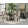 Alpine Furniture Newberry Round Dining Table in Salvaged Grey - Lifestyle - Alpine Furniture Newberry Round Dining Table in Salvaged Grey - Lifestyle