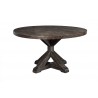 Alpine Furniture Newberry Round Dining Table, Salvaged Grey - Front View