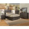Alpine Furniture Newberry California King Bed in Salvaged Grey - Lifestyle