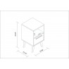 Manhattan Comfort Mid-Century- Modern Amsterdam Nightstand 1.0 with 1 Shelf