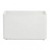 Sunpan Liza Side Table White - Front Angle