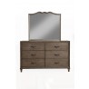 he product has been saved. Alpine Furniture Charleston Mirror, Antique Grey - Front Angle