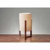 Adesso Quinn Table Lantern Walnut - Adesso Quinn Table Lantern Walnut