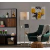 Adesso Norman Shelf Floor Lamp Brushed Steel