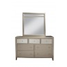 Alpine Furniture Silver Dreams Mirror in Silver - Front