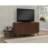 Alpine Furniture Flynn Small TV Console, Walnut - Lifestyle - Alpine Furniture Flynn Small TV Console, Walnut - Lifestyle