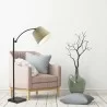 Adesso York Floor Lamp Brushed Steel - Adesso York Floor Lamp Brushed Steel