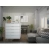 Manhattan Comfort Rockefeller 5-Drawer Dresser White - Manhattan Comfort Rockefeller 5-Drawer Dresser White
