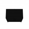 Manhattan Comfort Rockefeller 5-Drawer Dresser Set Black Top