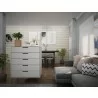 Manhattan Comfort Rockefeller 5-Drawer Dresser Set Off White - Manhattan Comfort Rockefeller 5-Drawer Dresser Set Off White