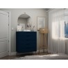 Manhattan Comfort Rockefeller 5-Drawer Dresser Blue