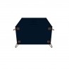 Manhattan Comfort Rockefeller 5-Drawer Dresser Set Blue Bottom