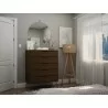 Manhattan Comfort Rockefeller 5-Drawer Dresser Brown - Manhattan Comfort Rockefeller 5-Drawer Dresser Brown