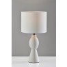 Adesso Naomi Table Lamp White