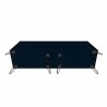 Manhattan Comfort Rockefeller 6-Drawer Double Low Dresser with Metal Legs in Blue Bottom - Manhattan Comfort Rockefeller 6-Drawer Double Low Dresser with Metal Legs in Blue Bottom