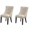 Alpine Furniture Prairie Set of 2 Upholstered Side Chairs in Cream Linen - Set of 2 - Alpine Furniture Prairie Set of 2 Upholstered Side Chairs in Cream Linen - Set of 2