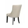 Alpine Furniture Prairie Set of 2 Upholstered Side Chairs, Cream Linen - Back Side Angle - Alpine Furniture Prairie Set of 2 Upholstered Side Chairs, Cream Linen - Back Side Angle