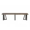 Alpine Furniture Prairie Dining Bench, Natural/Black - Front Angle - Alpine Furniture Prairie Dining Bench, Natural/Black - Front Angle