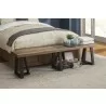 Alpine Furniture Prairie Dining Bench, Natural/Black - Lifestyle - Alpine Furniture Prairie Dining Bench, Natural/Black - Lifestyle