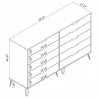 Manhattan Comfort Rockefeller Dresser - Manhattan Comfort Rockefeller Dresser