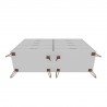 Manhattan Comfort Rockefeller Dresser White Bottom