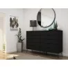 Manhattan Comfort Rockefeller Dresser Black - Manhattan Comfort Rockefeller Dresser Black