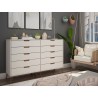 Manhattan Comfort Rockefeller Dresser Off White Side