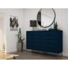 Manhattan Comfort Rockefeller Dresser Blue Side
