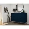 Manhattan Comfort Rockefeller Dresser Blue Side - Manhattan Comfort Rockefeller Dresser Blue Side