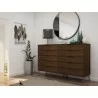 Manhattan Comfort Rockefeller Dresser Brown - Manhattan Comfort Rockefeller Dresser Brown
