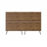Manhattan Comfort Rockefeller Dresser Pink Back