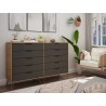 Manhattan Comfort Rockefeller Dresser Grey