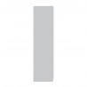 Manhattan Comfort Gramercy Modern 2-Section Freestanding Wardrobe Armoire Closet in White Side