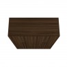 Manhattan Comfort Gramercy Modern 2-Section Freestanding Wardrobe Armoire Closet in Brown Top