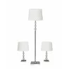 Adesso Olivia 3 Piece Floor and Table Lamp Set - Adesso Olivia 3 Piece Floor and Table Lamp Set