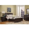 Alpine Furniture Legacy Standard King Panel Bed, Black Cherry - Lifestyle