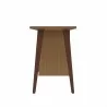 Manhattan Comfort Hampton 53.54 Home Office Desk with 3 Cubby Spaces and Solid Wood Legs in Maple Cream Side - Manhattan Comfort Hampton 53.54 Home Office Desk with 3 Cubby Spaces and Solid Wood Legs in Maple Cream Side
